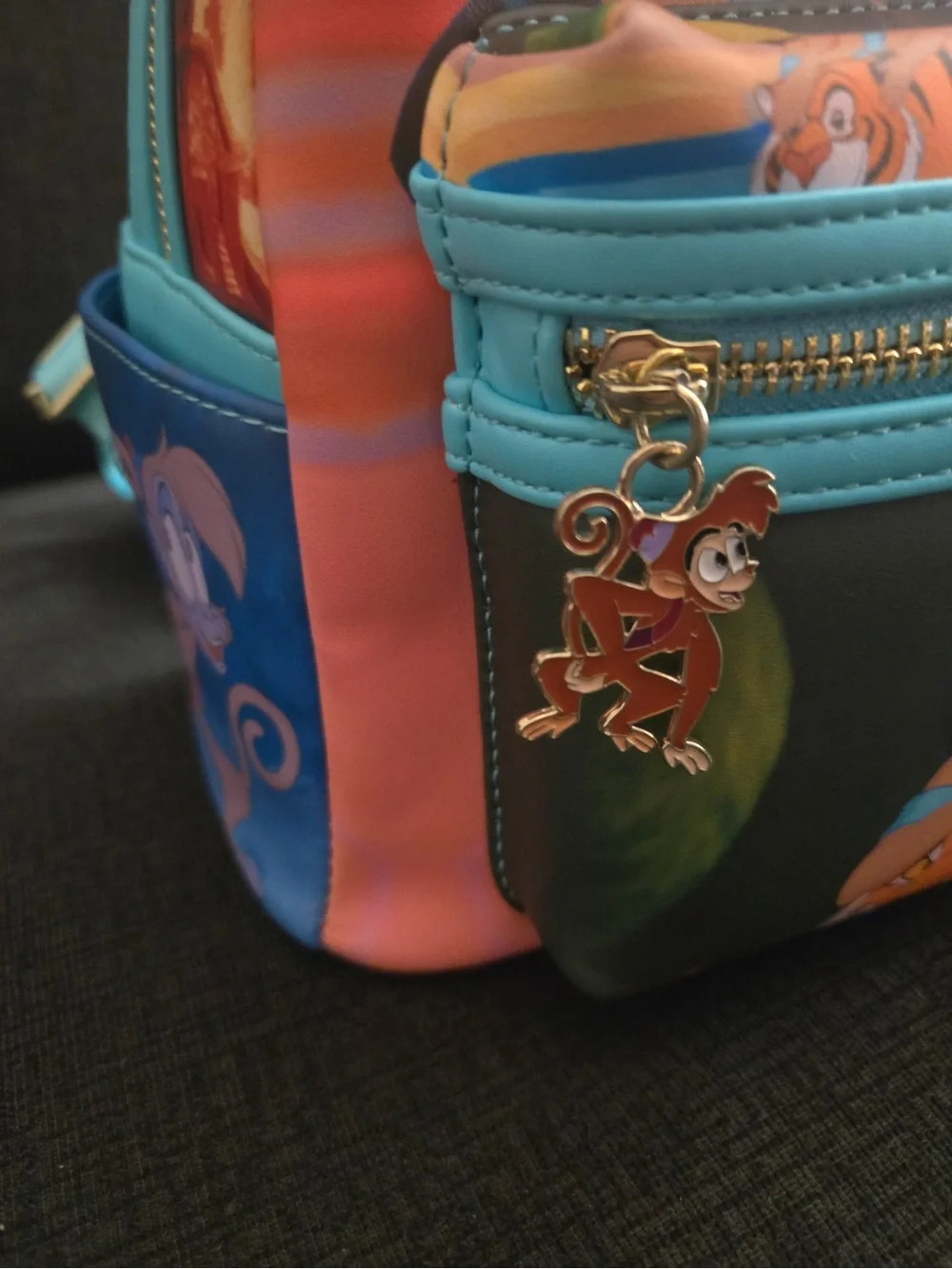 Loungefly Disney Aladdin Mini Backpack - Blue, Peach, Orange